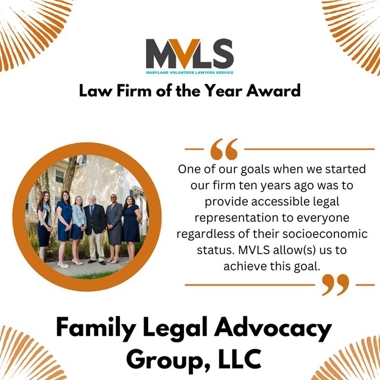 MLVS Law Firm of the Year Award with Quote