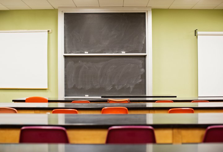Empty classroom